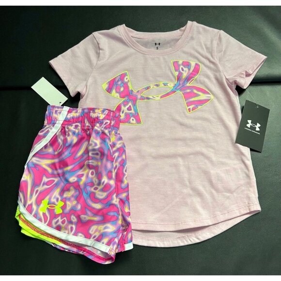 NWT Under Armour Athletic Set Girls Size 5 - Picture 1 of 3